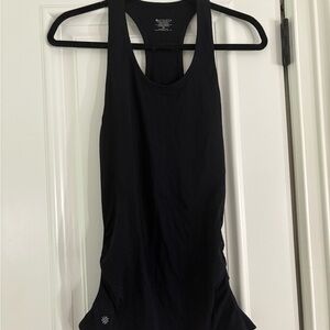 Athleta Black Fitted Cut Out Tank Top